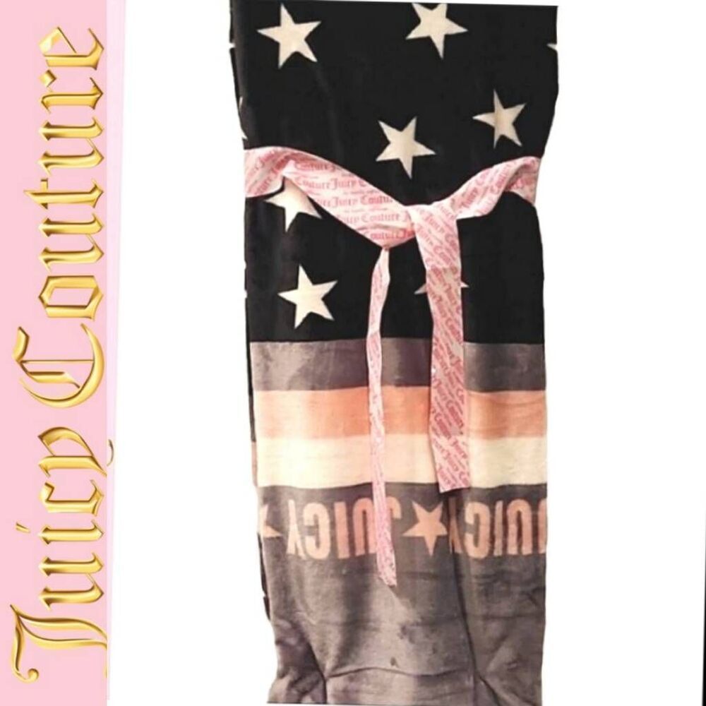 Juicy Couture‎ Home Stars & Stripes Plush Throw